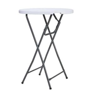 Stolik koktajlowy biały średnica 80cm